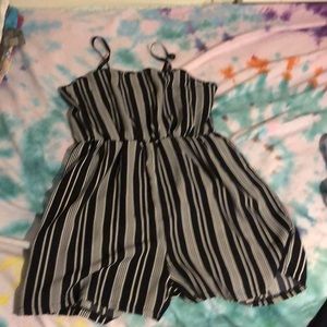 Striped romper